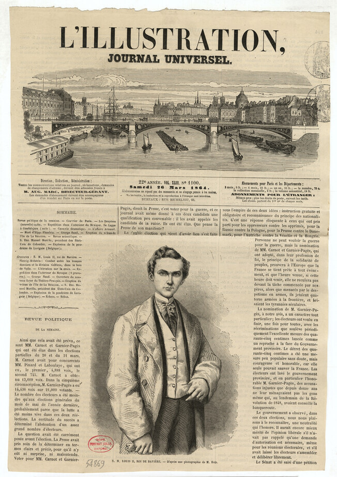Portrait of Ludwig II of Bavaria