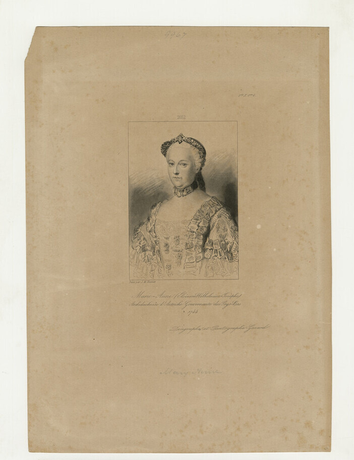 Portrait of archduchess Marie-Anne