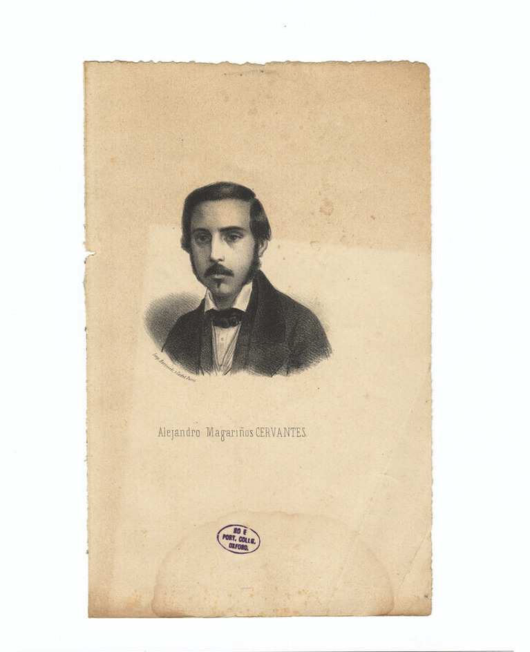 Portrait of Alejandro Magariños Cervantes