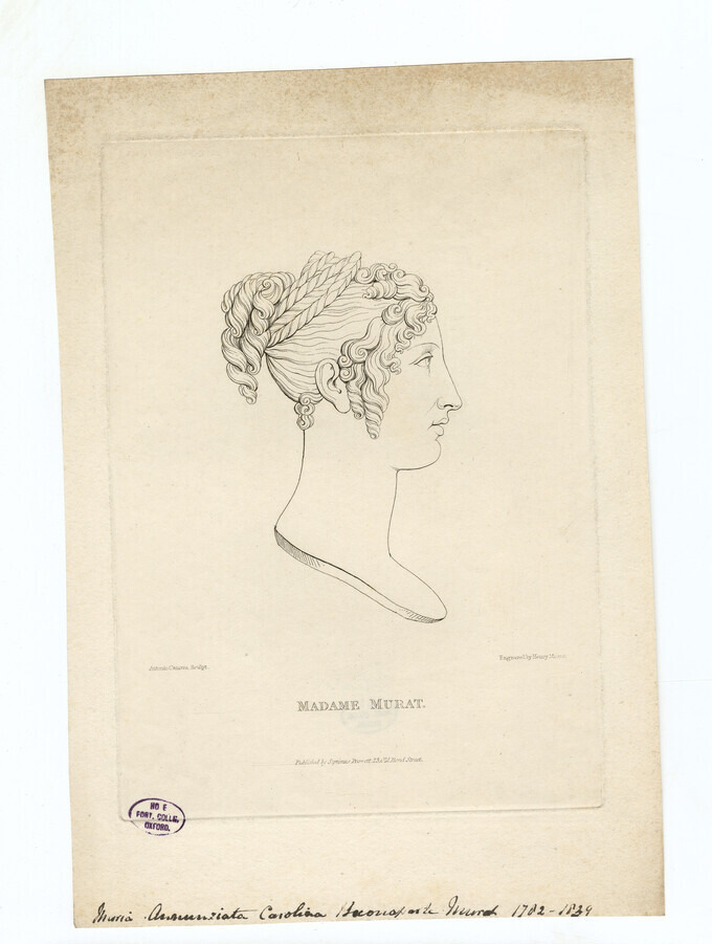 Bust portrait of Caroline Bonaparte