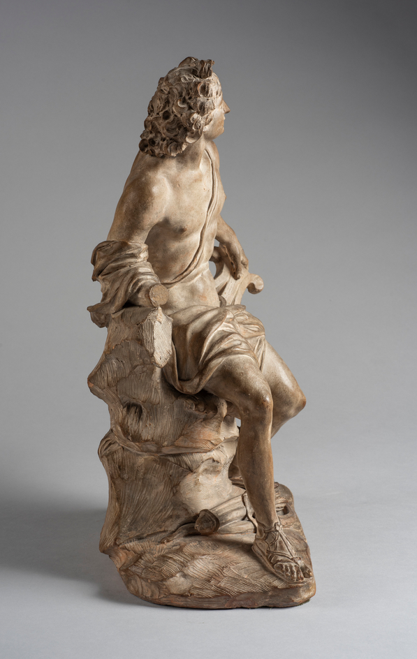 Apollo Seated, Holding His Lyre, Attentive to the Muses