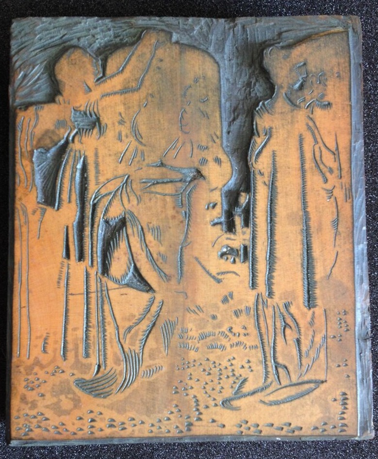 One of thirteen woodblocks for La Belle au Bois Dormant