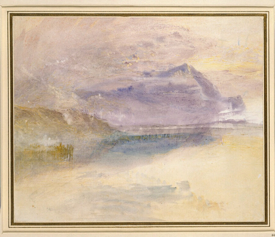 Evening: Cloud on Mount Rigi, seen from Zug