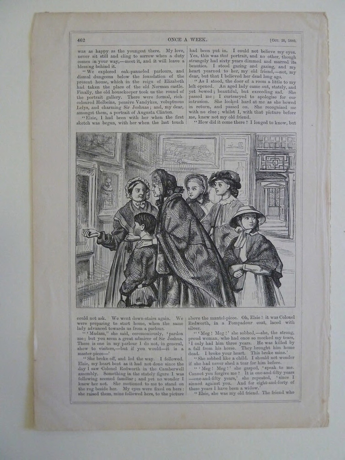 Illustration for 'The two Beauties of the Camberwell Assembly', in 'Once a Week'