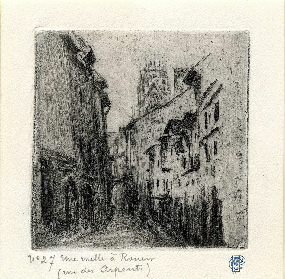 Une ruelle à Rouen (rue des Arpents)