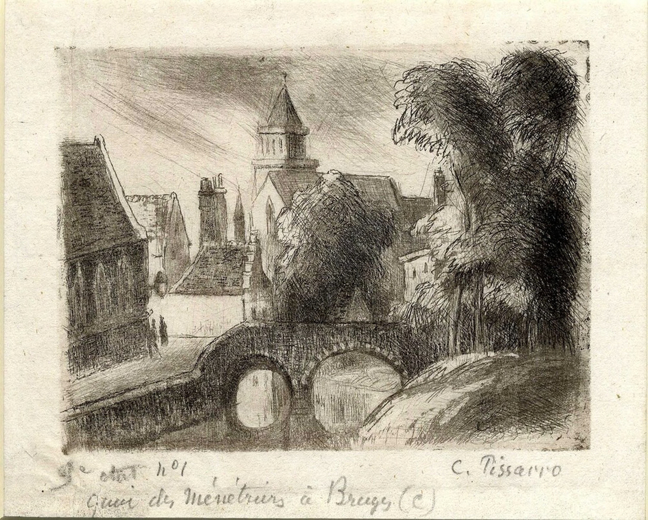 Quai des Ménétriers, à Bruges