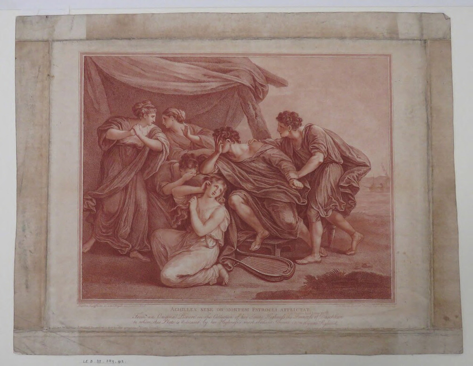 Achilles lamenting the death of Patroclus