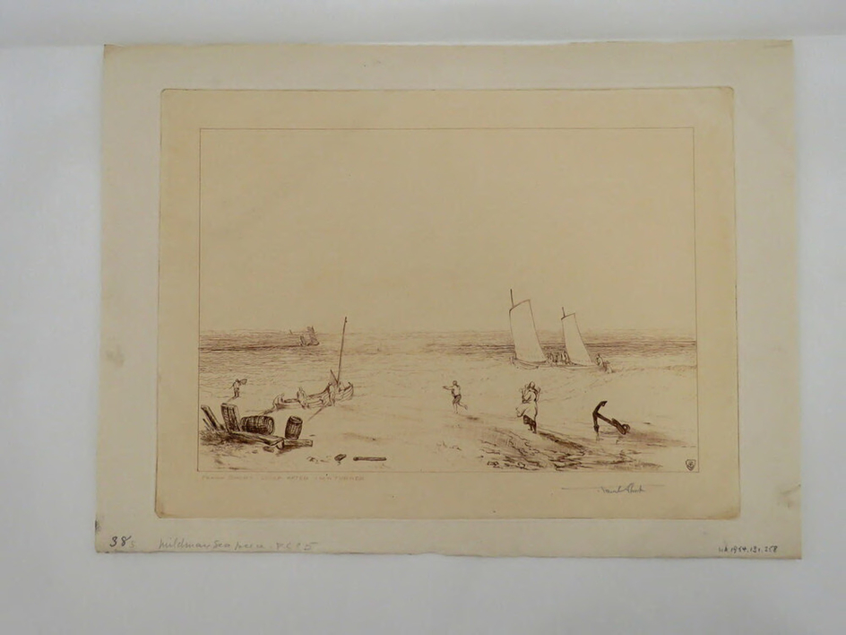 The Mildmay Sea-Piece | Sunset on Beach (descriptive)