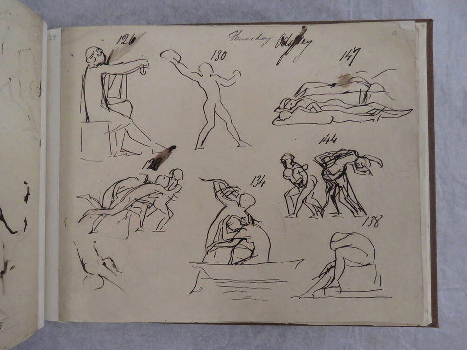 Studies for illustrations to the Iliad and the Odyssey, The Odyssey