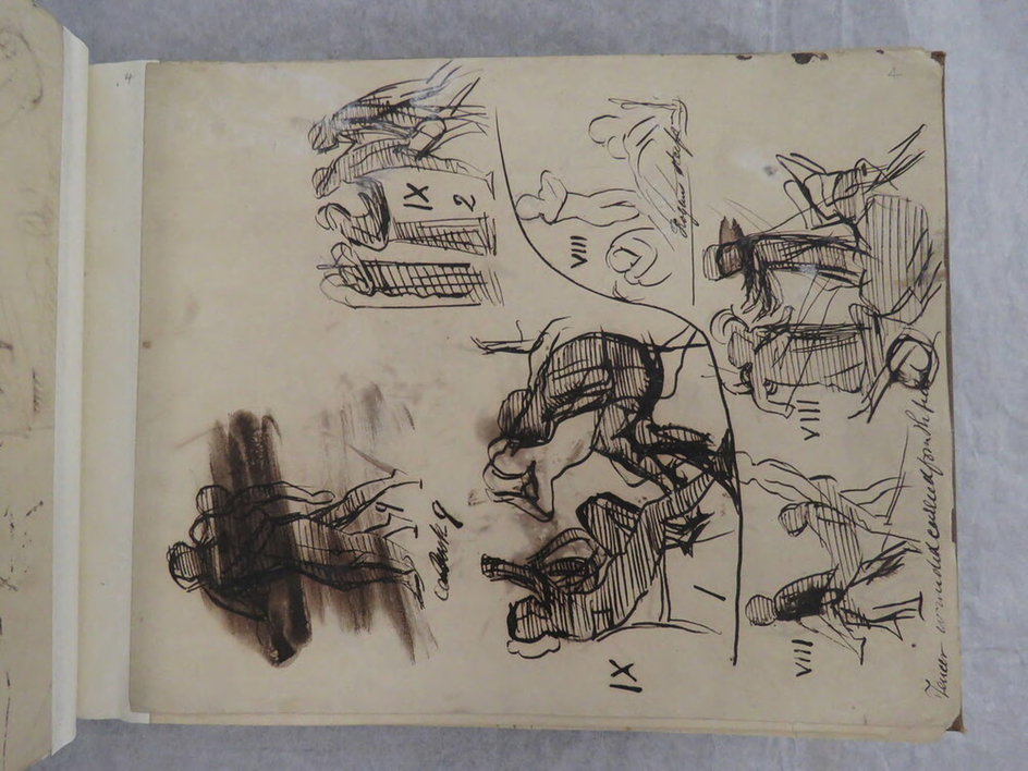 Studies for illustrations to the Iliad and the Odyssey, The Iliad, Book 9