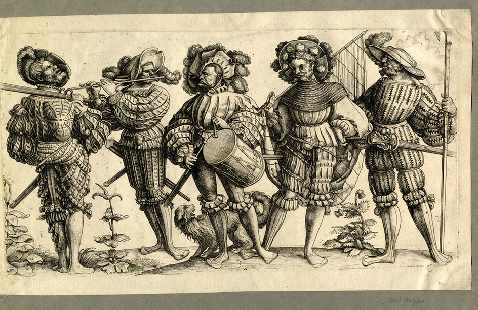 Five German lansquenets