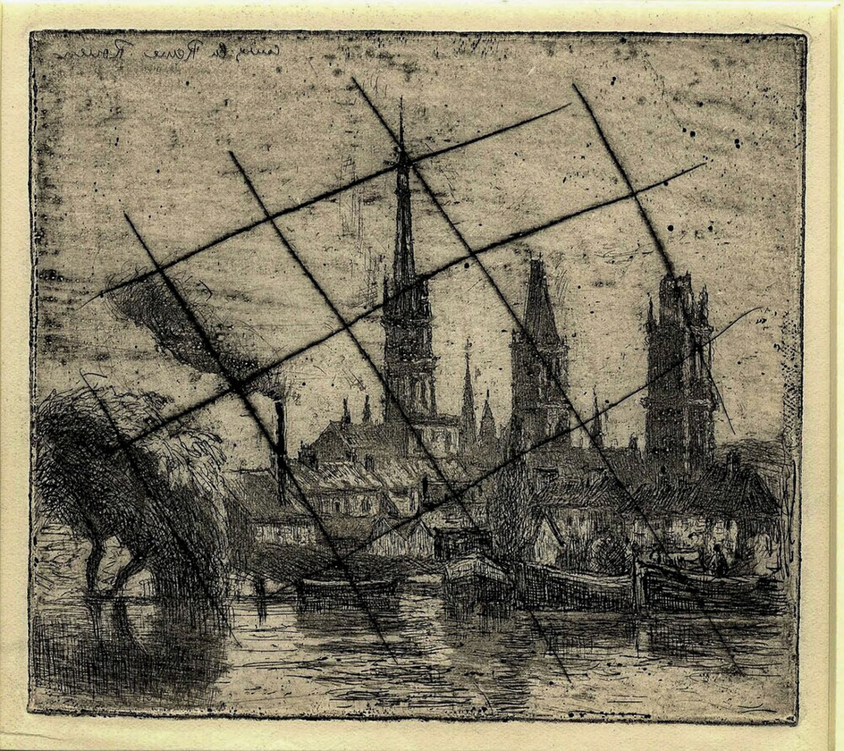 Cours la Reine or Bords de la Seine, à Rouen