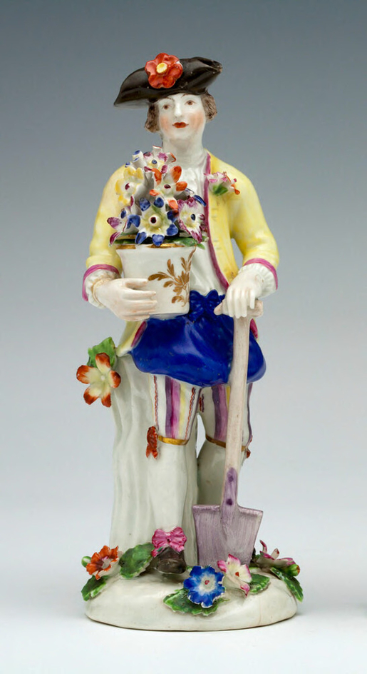 Figure of a Gardener, one of a pair