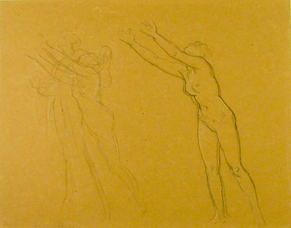 Sheet of female Figures for the 'Return of Persephone'