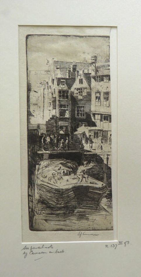 A Corner in Amsterdam (fragment, showing the left half of the subject)