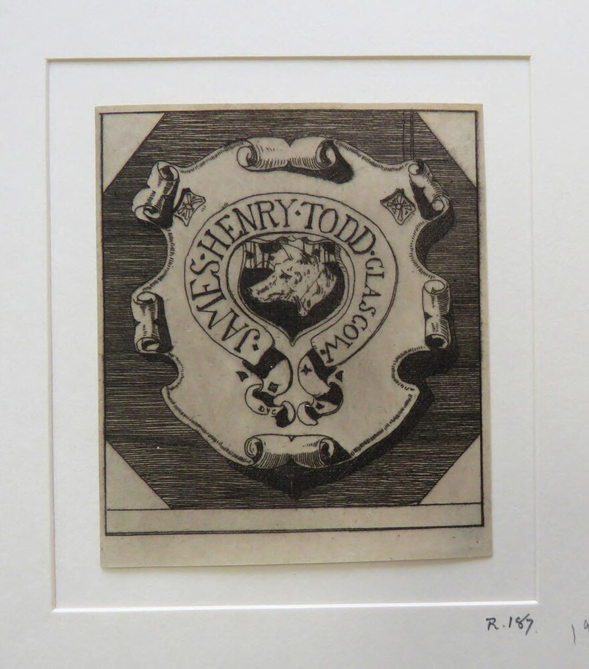 Book-plate of James Henry Todd