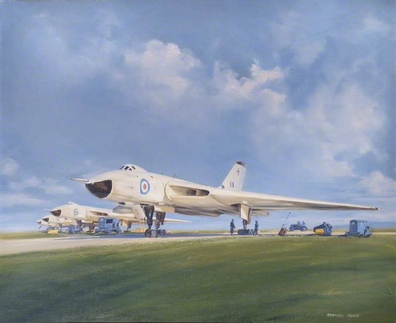 Vulcan Bombers on Operational Ready Platforms | Art UK