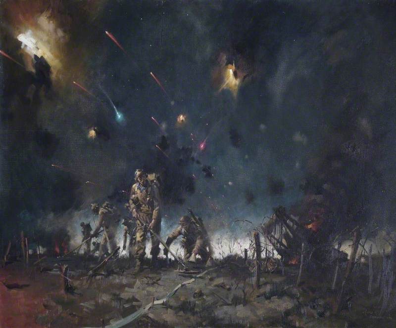 The Royal Engineers Clearing the Mine Fields at the Start of the Battle of El Alamein, 23 October 1942