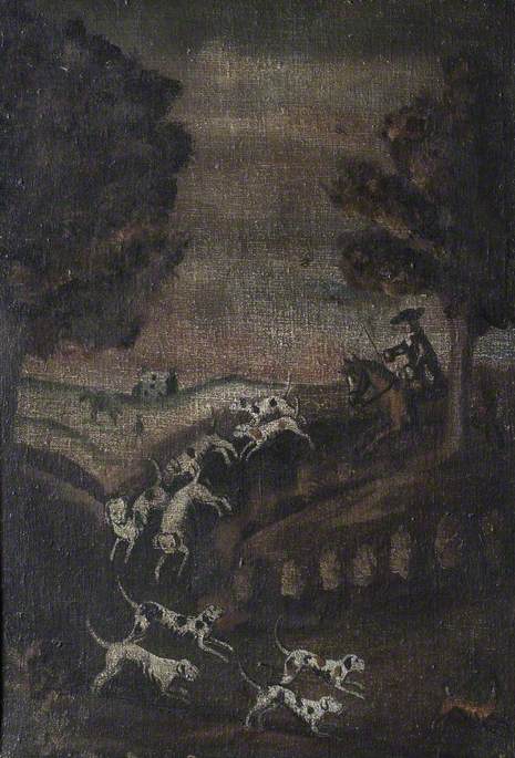Hunting Scene with a Fox
