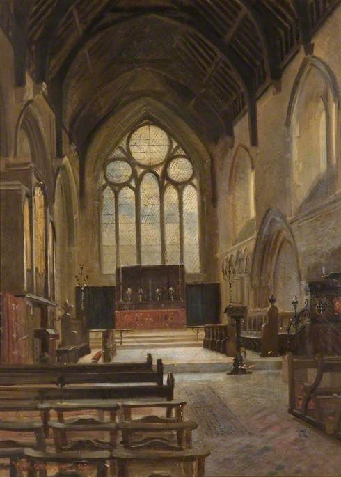Interior of St James' Chapel, Magdalen College School, Brackley, Northamptonshire