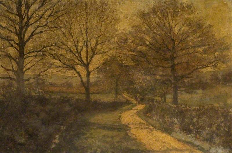 Winding, Tree-Lined Country Lane