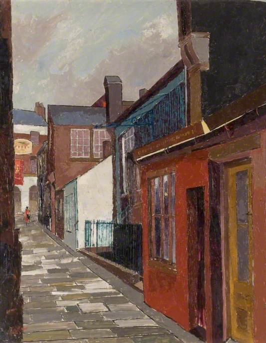 Barber's Lane from Waller Street, Luton, Bedfordshire