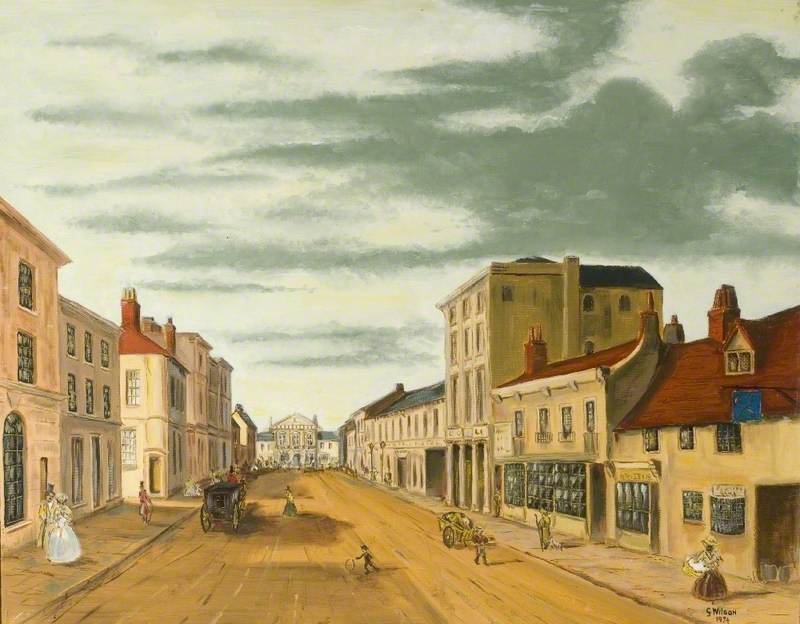 View towards the Town Hall at George Street, Luton, Bedfordshire