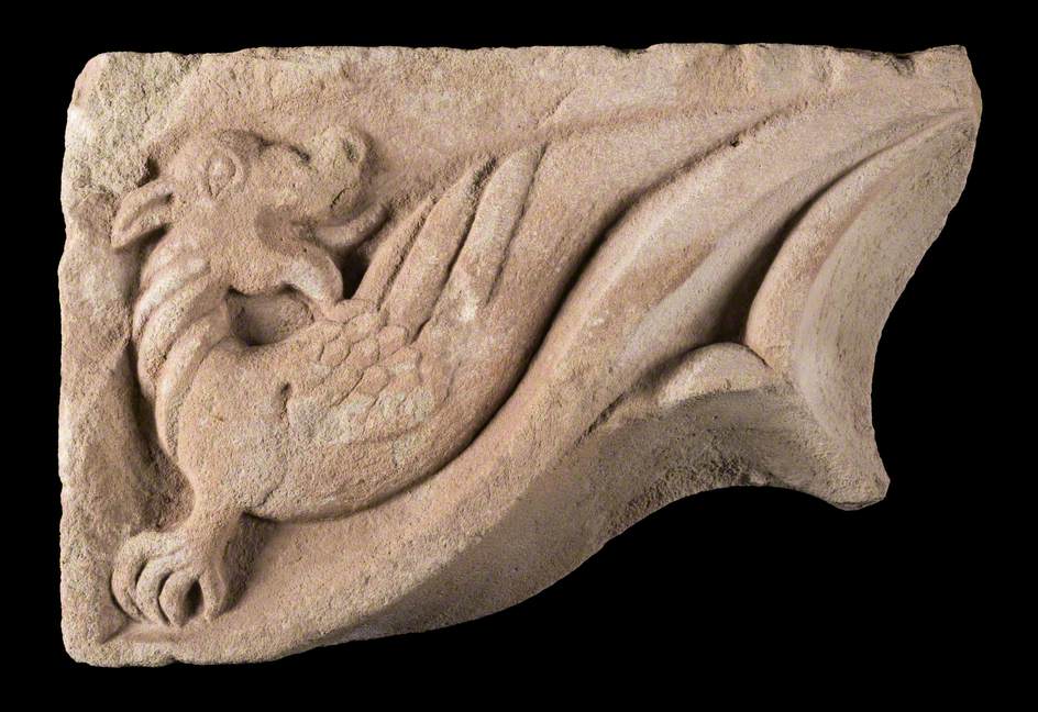 Spandrel with Dragon