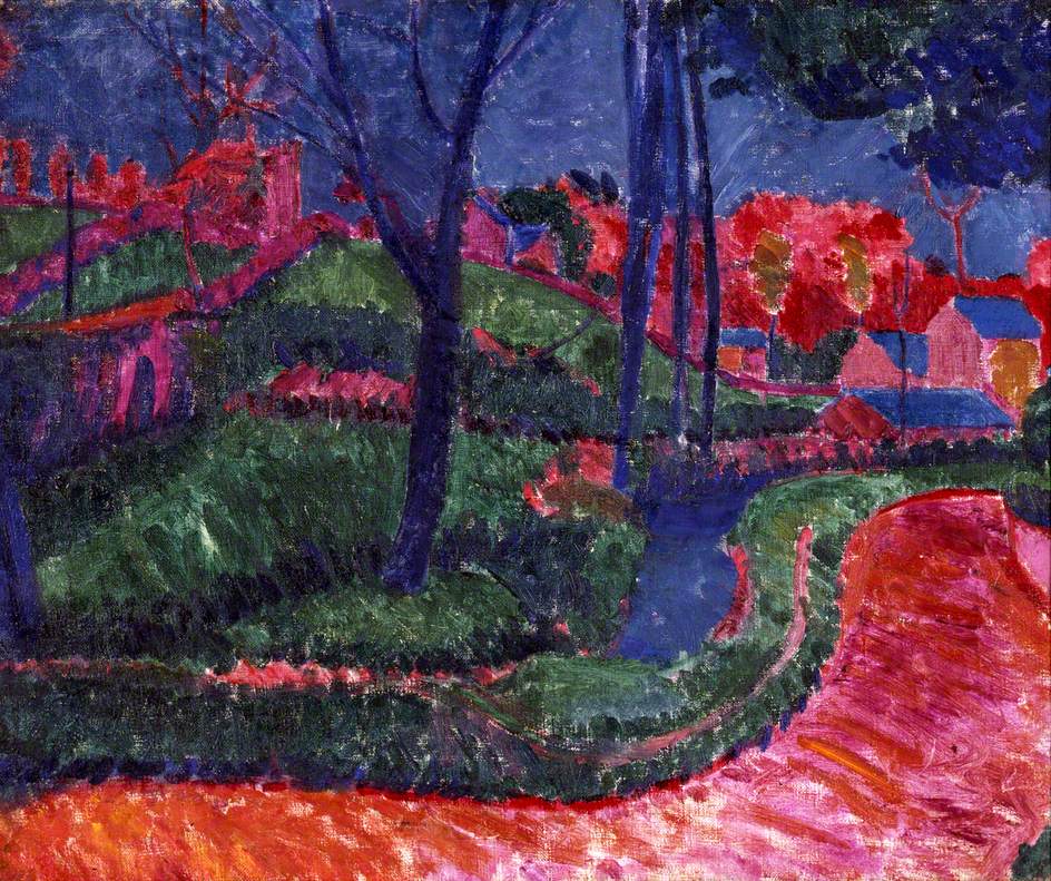 A Winding Road Cornish Landscape Art Uk