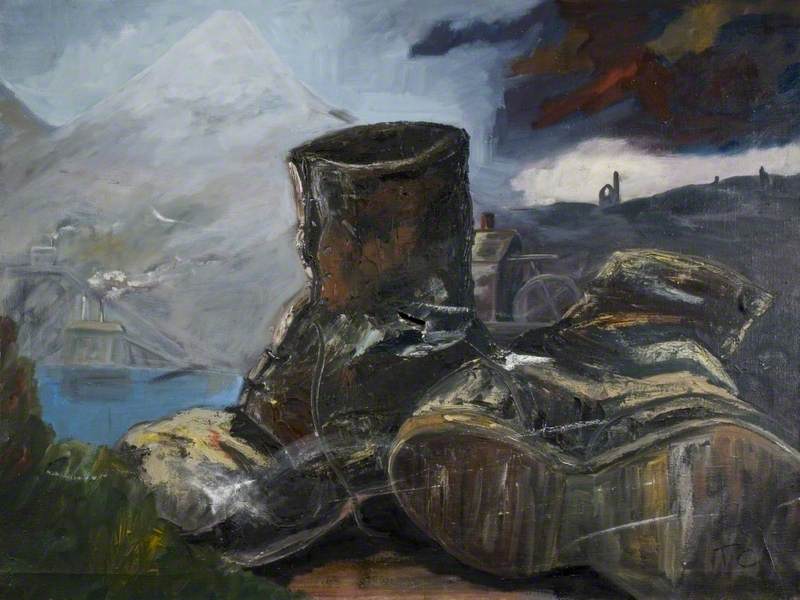 Still Life with Work Boots