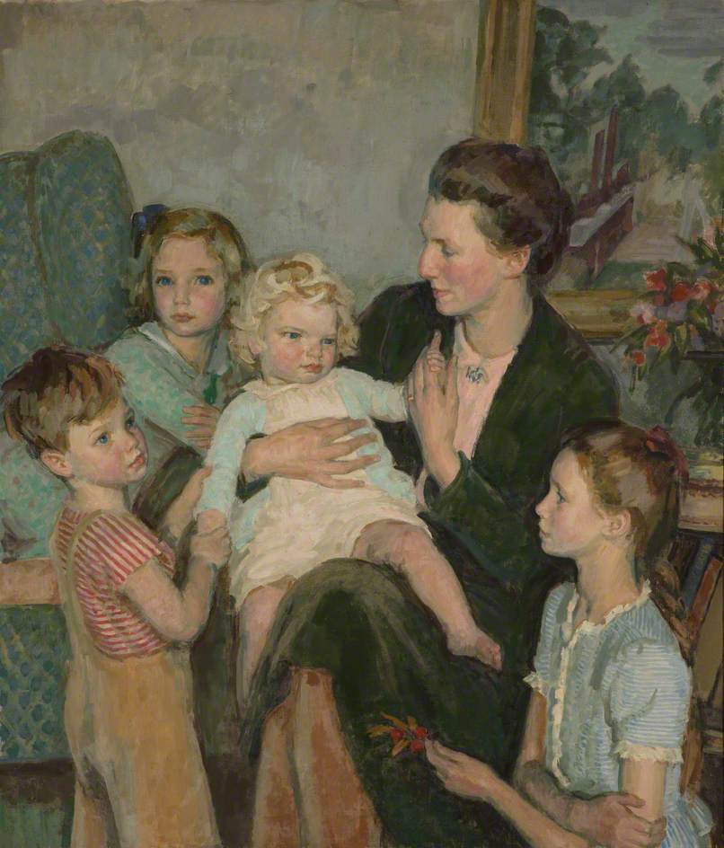 Anne Hewer and Her Children, Charlotte, Susan, John and Richard