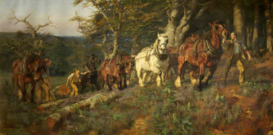 Timber-Hauling in the New Forest