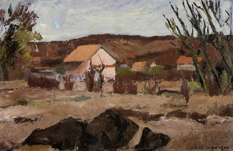 Landscape with Red Roofs