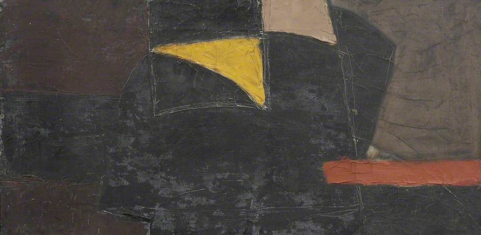 Untitled Abstract: Black and Brown