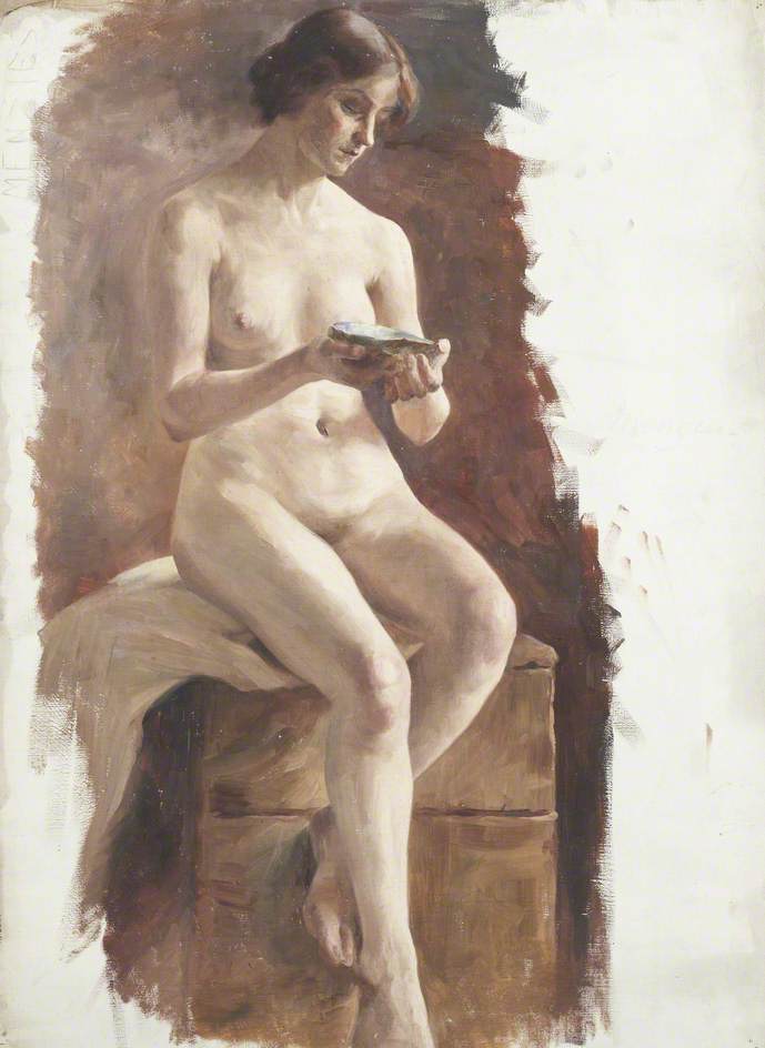 Study of a Nude Female with a Shell in Her Hand