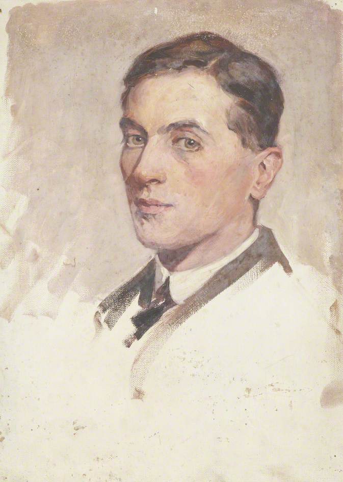 Portrait of a Young Man with Short Dark Hair
