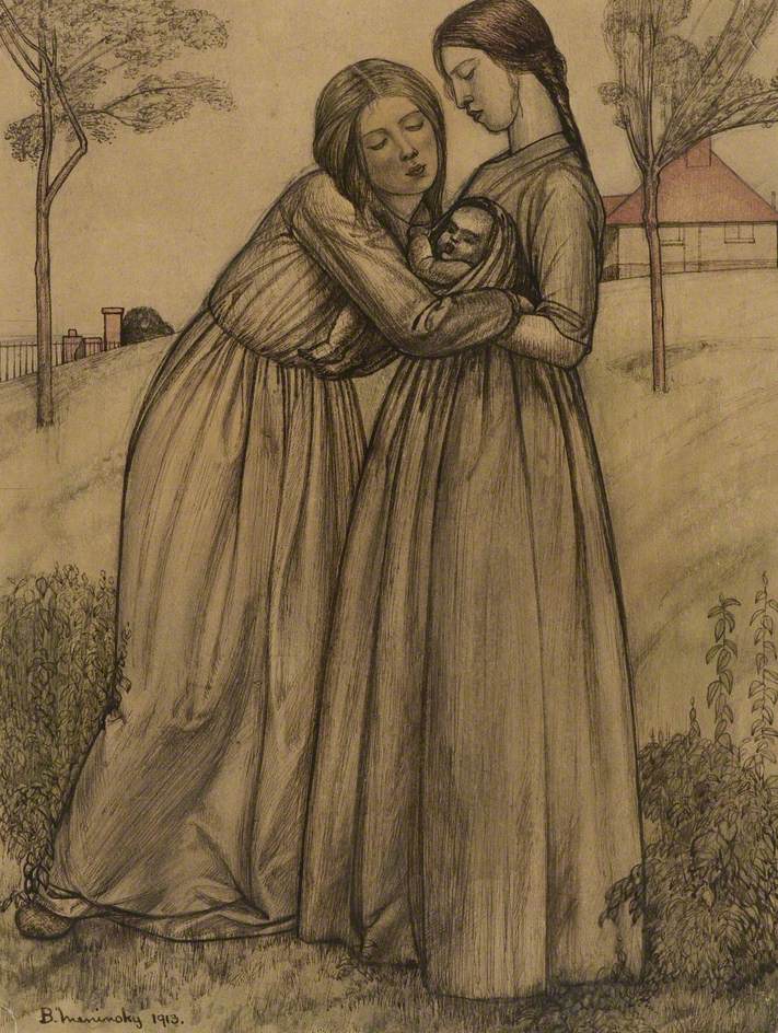 Two Women and Child