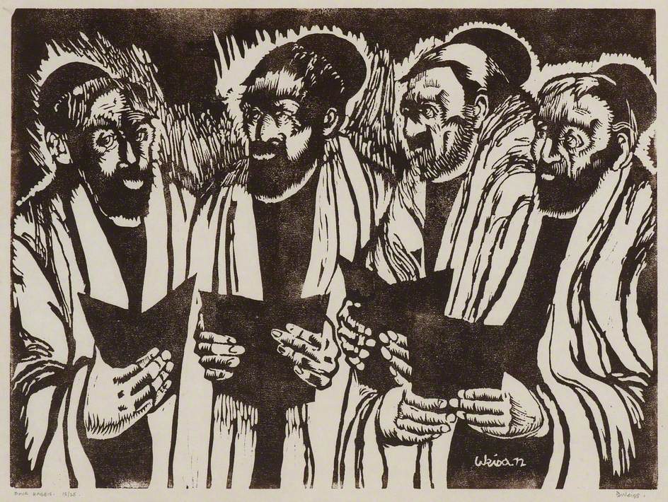 Men Praying – Four Rabbis