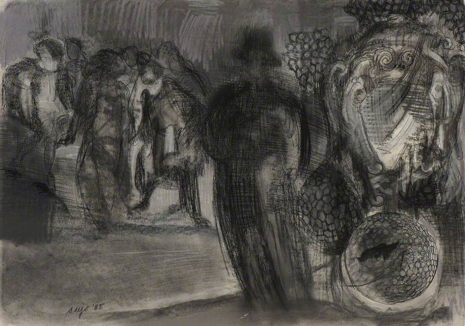 Figure Study for Roma, the Fountain