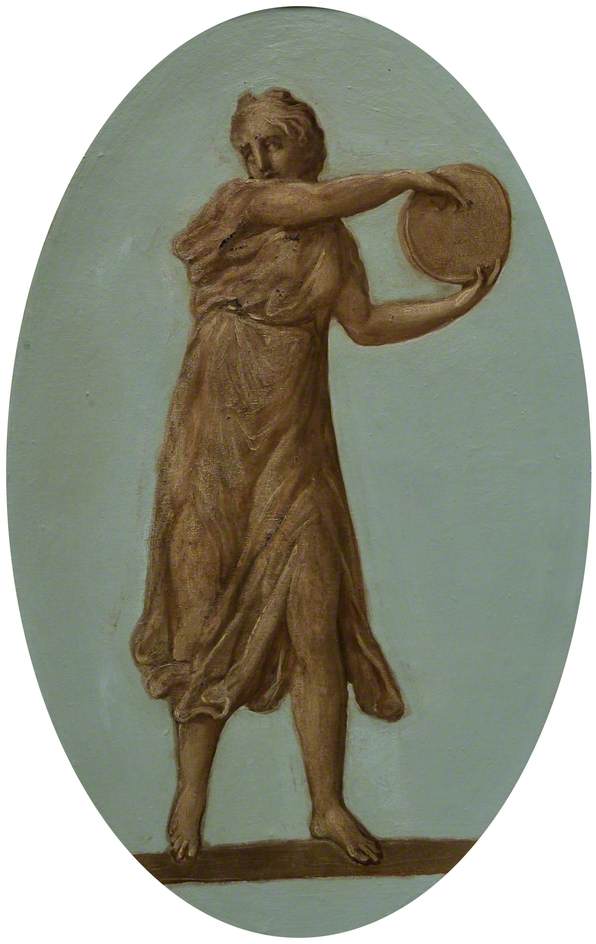 Bacchantes Holding a Disc