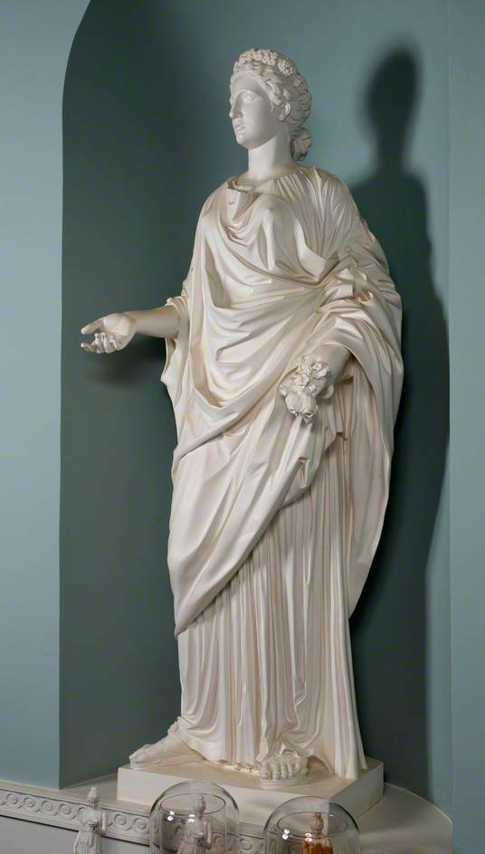 Vintage Victoria & Albert Museum Plaster Austin Sculpture of the Roman  Goddess Flora