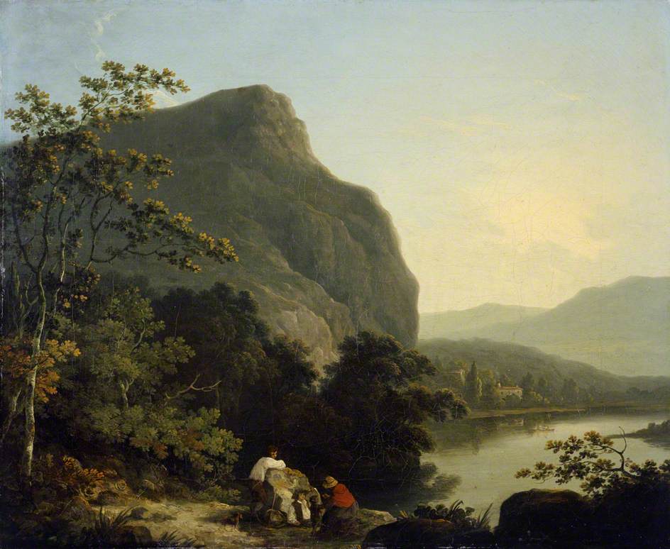 Classical Italianate Landscape with a Lake