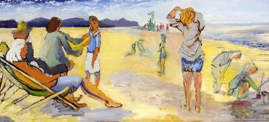 Christopher Being Dressed on the Beach at Hastings by Miss Vaughan