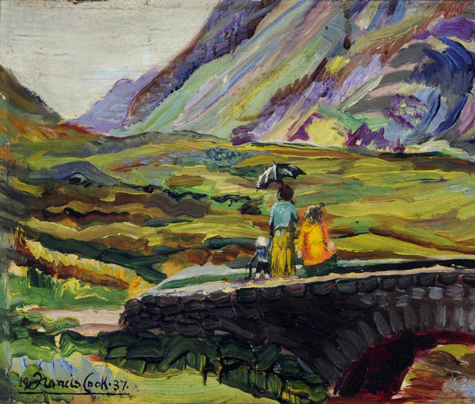 Scene in Glencoe Pass, Scotland, in the Summer of 1937