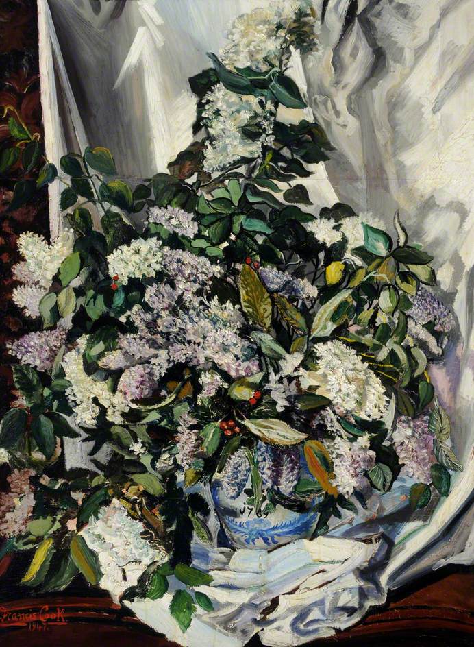Lilacs in a Bowl