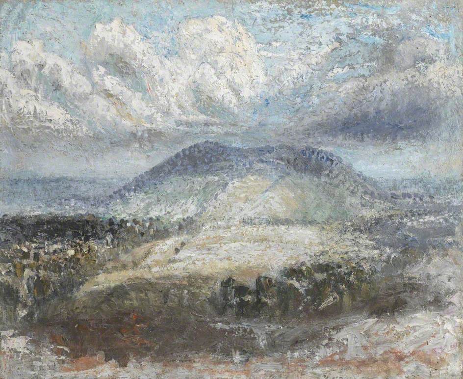Distant Hill with Clouds
