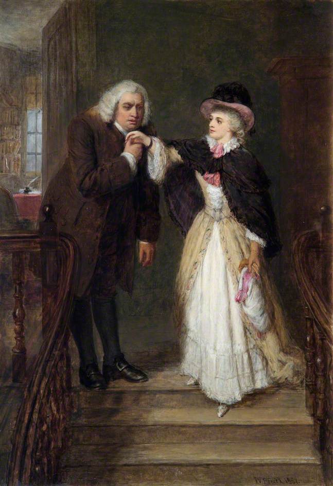 Dr Johnson (1709–1784), and Mrs Siddons (1755–1831), in Bolt Court