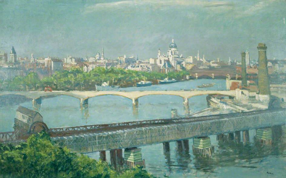 View of the Thames from Whitehall Court, London
