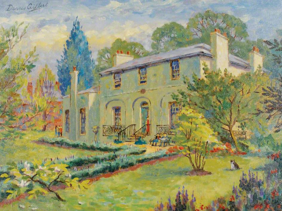 Keats House Exterior with a Cat