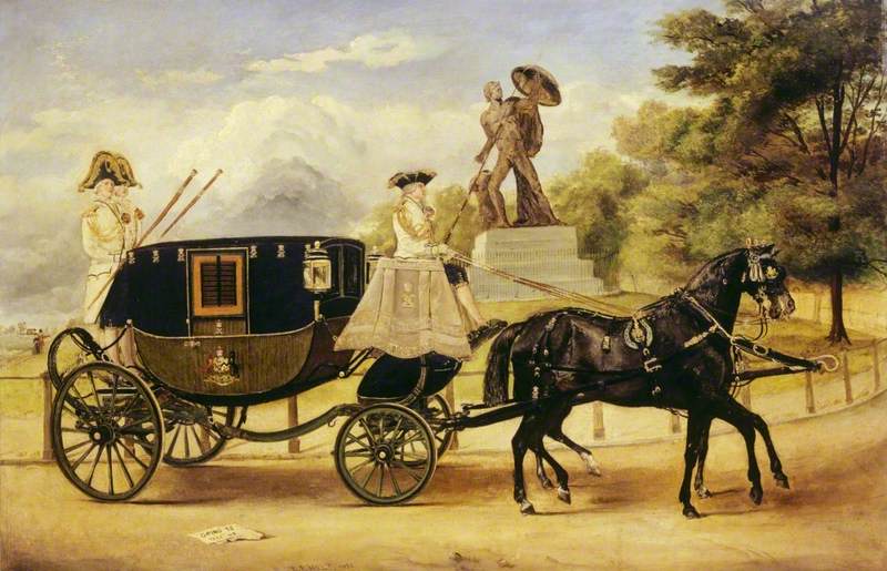 The Dress Carriage of Viscount Eversley in Hyde Park, London